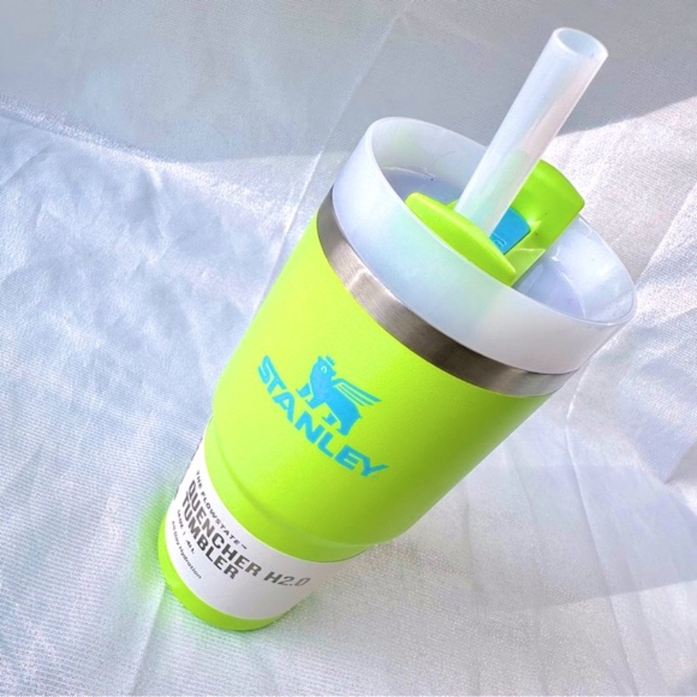 STANLEY ✨NWT 14oz H2.O Flowstate Quencher Tumbler 🍋‍🟩 Bright Lime 🍋‍🟩 for Target